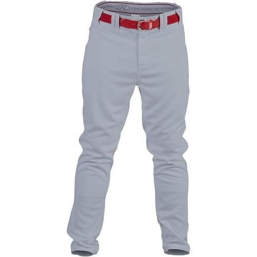 Rawlings رولينغز | بنطلون بيسبول من سلسلة PRO 150 | شباب X|كبير | رمادي | مقاس مريح - Image 2