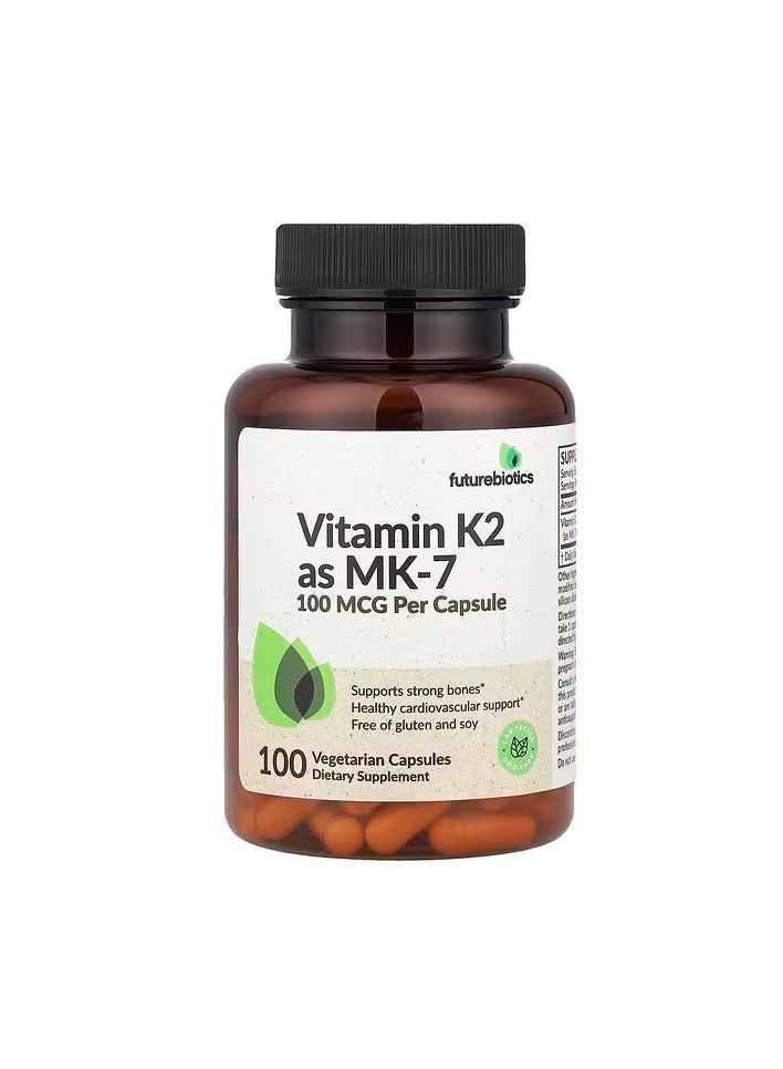 Vitamin K2 as MK-7 100 mcg