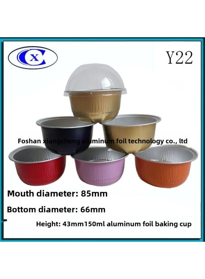 Baking Aluminum Foil Cup Mold Cheese Pudding Cup Resistant Baking Egg Tart Snow Mei Niang Mooncake Shouldering Box Special Wholesale-Color:Pink - Image 1