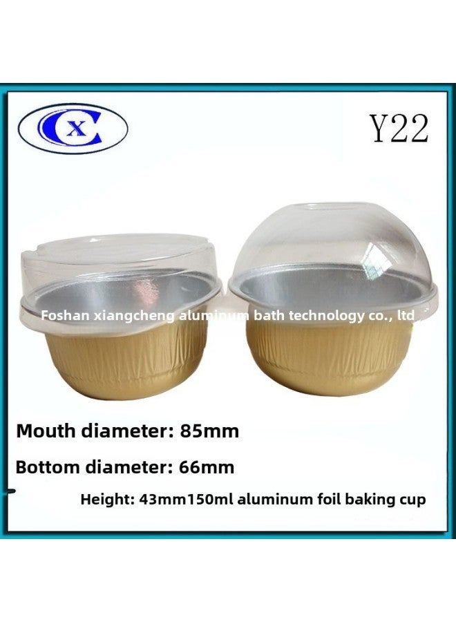 Baking Aluminum Foil Cup Mold Cheese Pudding Cup Resistant Baking Egg Tart Snow Mei Niang Mooncake Shouldering Box Special Wholesale-Color:Pink - Image 4