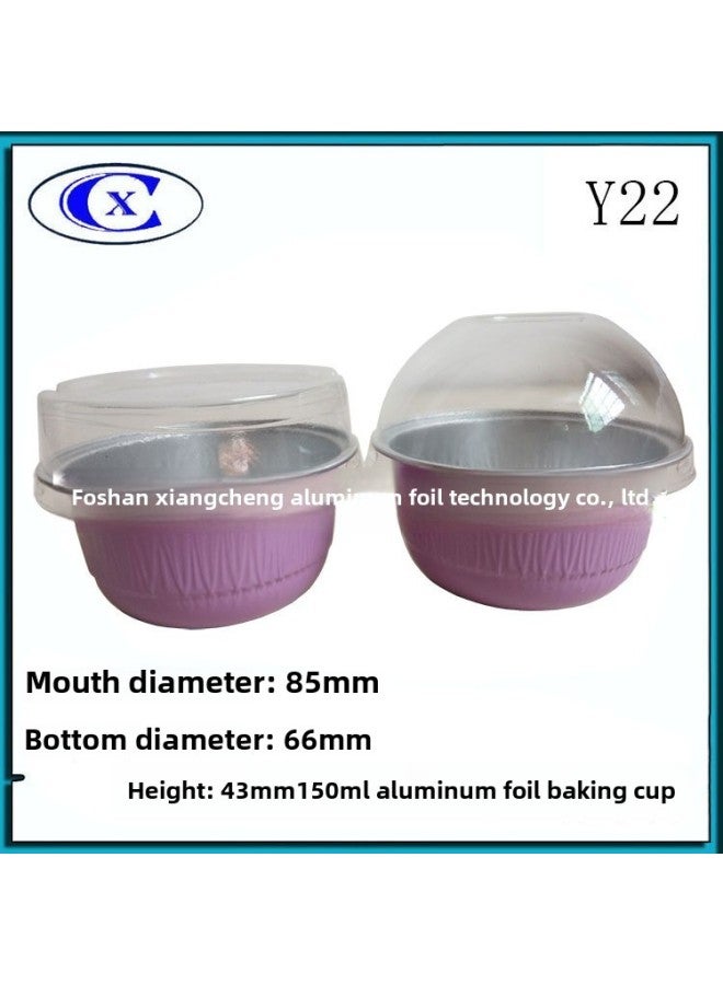 Baking Aluminum Foil Cup Mold Cheese Pudding Cup Resistant Baking Egg Tart Snow Mei Niang Mooncake Shouldering Box Special Wholesale-Color:Pink - Image 3