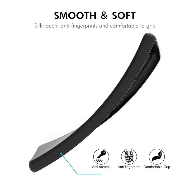 ENKAY For Motorola Edge 50 Neo Liquid Silicone Soft Shockproof Phone Case(Black) - Image 3