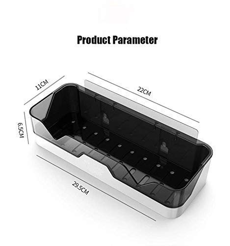KOYET Wall Mounted Adhesive Bathroom Shower Shelf/Plastic Shower Caddy Shampoo Conditioner Holder Bathroom Wall Organizer Shelf Shampoo Cosmetic Storage Shelf Bathroom Accessories - Image 2