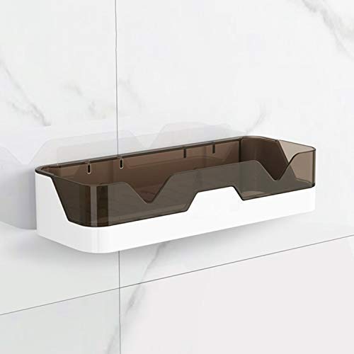 KOYET Wall Mounted Adhesive Bathroom Shower Shelf/Plastic Shower Caddy Shampoo Conditioner Holder Bathroom Wall Organizer Shelf Shampoo Cosmetic Storage Shelf Bathroom Accessories - Image 1