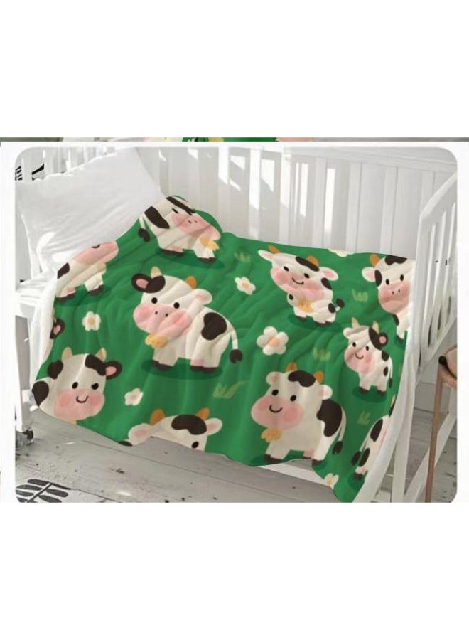 general Baby and children's cartoon flannel thin blanket (warm and comfortable, suitable for sleep, game use) 70cm*100cm - Image 2