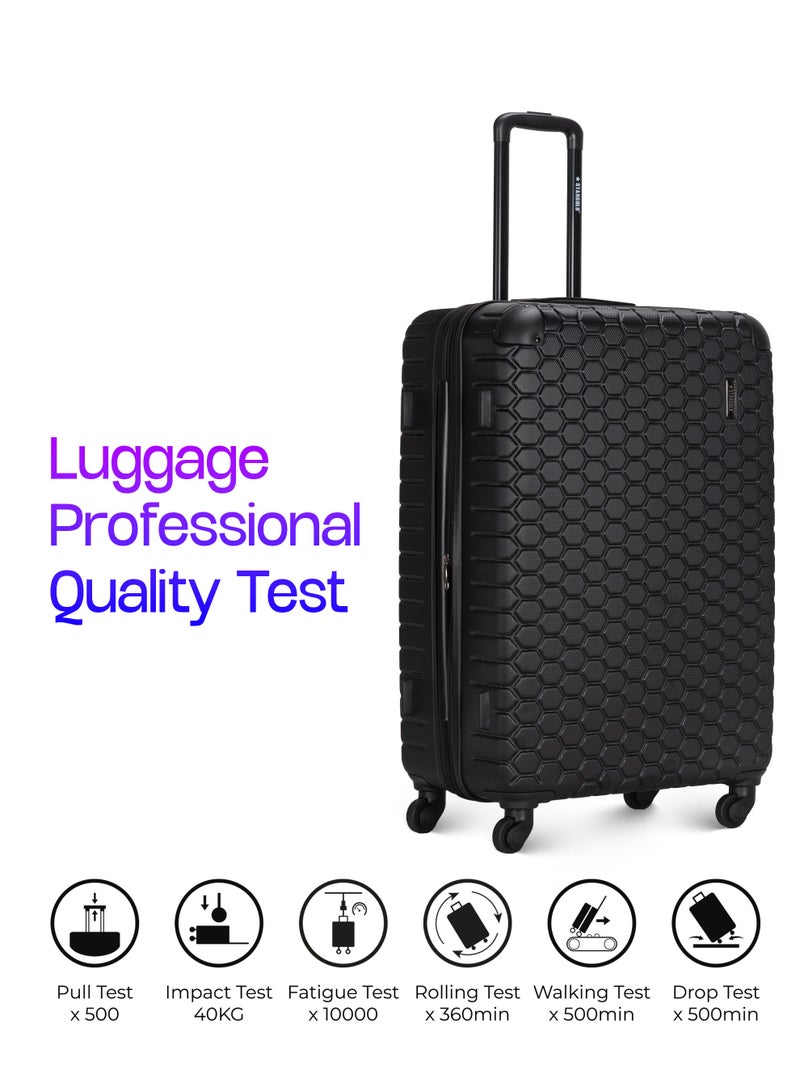 ستارجولد 4 عبوات من عربة أمتعة مقفلة ذات رقم دوار للجانب الصلب - Image 4