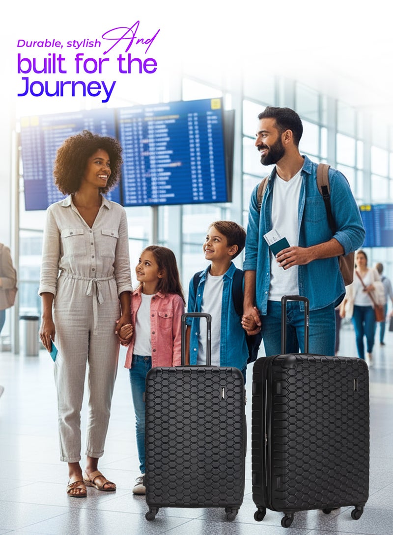 ستارجولد 4 عبوات من عربة أمتعة مقفلة ذات رقم دوار للجانب الصلب - Image 5