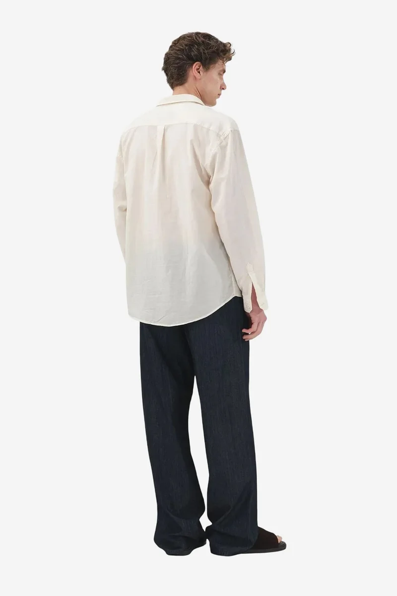 Giesto Beige Natural GIESTO Plain Poplin Shirt with Pocket for Men | Best Price UAE