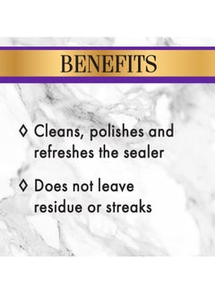 STONE CARE International Stone Care International Granite Clean, Shine & Protect - Cleans Polishes & Protects Stone, Granite, Quartz, Marble, Limestone and Travertine Slate Surfaces, White, 24 Fl oz  - Image 3