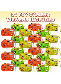 ArtCreativity Kids’ Camera Toy Set Pack Of 24 Toy Cameras For Kids With Images In Viewfinder Pretend Play Props For Boys And Girls Birthday Party Favors For Kids And Goodie Bag Fillers 3 Colors  - Image 3