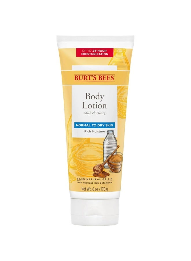 Burt'S Bees Milk And Honey Body Lotion, 170g - Image 1