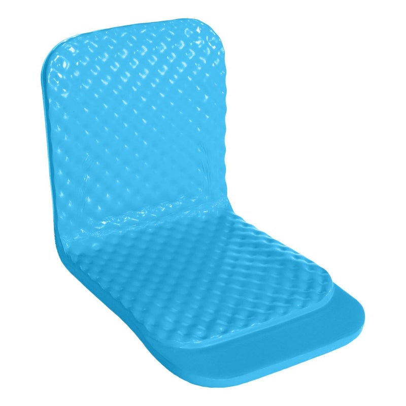TRC Recreation Super Soft 19 Inch Foam Folding Lake Poolside Chair, Marina Blue - Image 1
