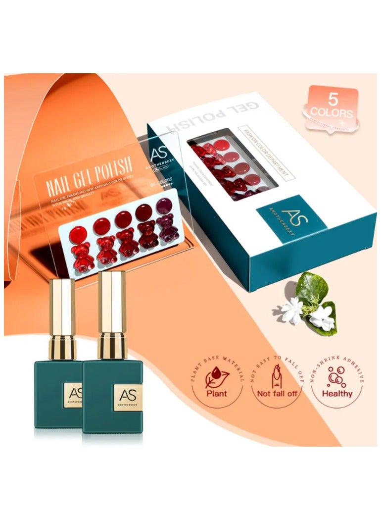 AS Dark Blood Red 15ML Nail Gel Polish Supplies Semi Permanent - Image 2