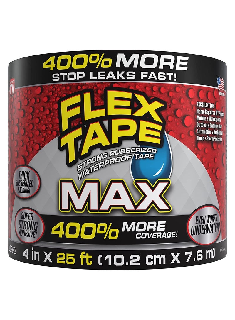FLEX TAPE Max Waterproof Repair Tape Black 762 X 10.16 Cm  - Image 1