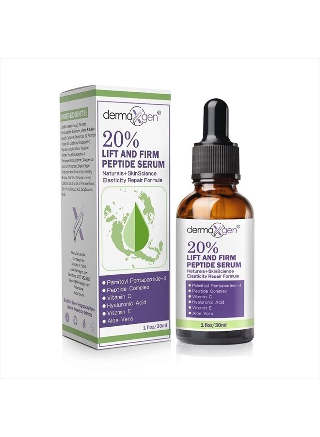 dermaxgen DERMAXGN Elasticity Repair Serum, MATRIXYL 3000 - PURE ORGANIC Powerful Triple Combination Serum/Anti-Aging, Facial AGED Wrinkles Serum (1 FL OZ) - Image 1