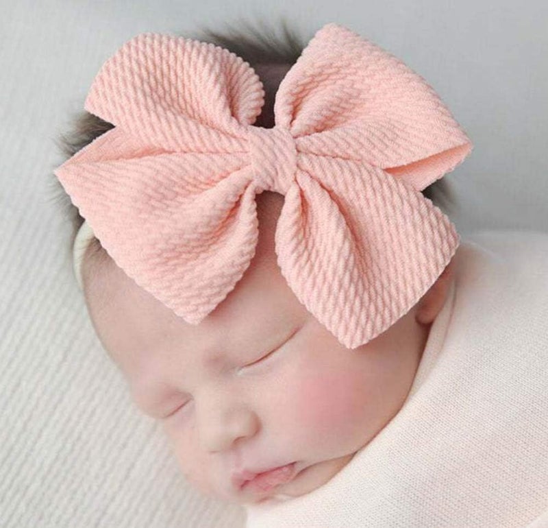 Toptim Baby Girl's Headbands and Bows - 18 Pack of 4.7" Bows for Newborns, Infants, and Toddlers - Image 2