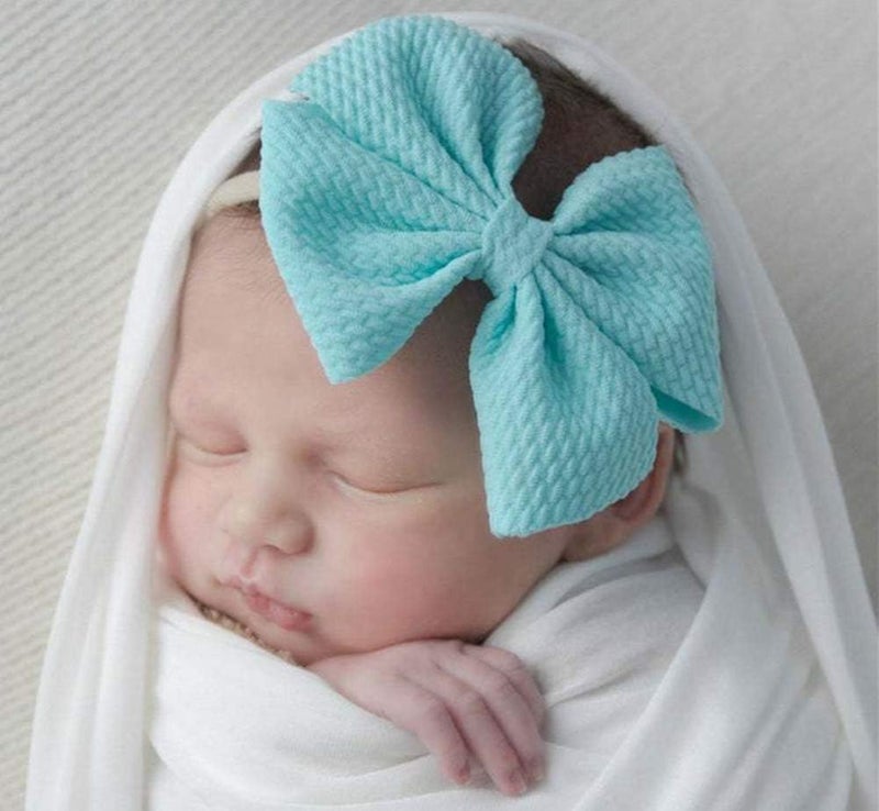 Toptim Baby Girl's Headbands and Bows - 18 Pack of 4.7" Bows for Newborns, Infants, and Toddlers - Image 3