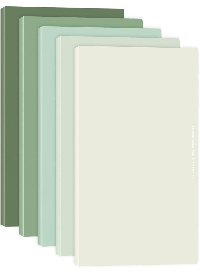 Whaline 5-Pack A4 Green Plastic Presentation Books with 30 Pockets Each, Modern Style, 1/3 Cut Tabs, Top Position, 31x23x1.9cm, Polypropylene (PP) Material - Image 1