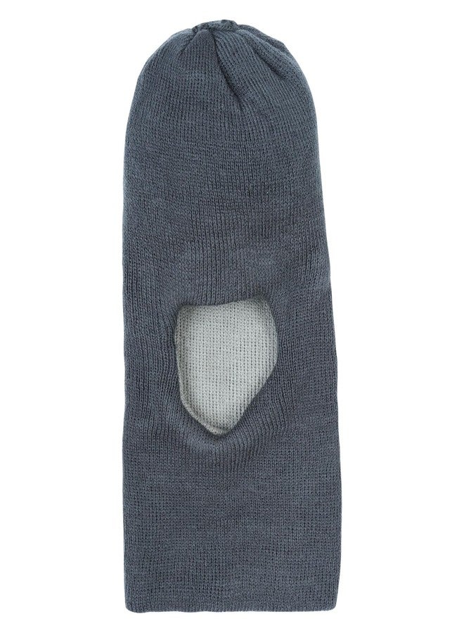 Queen Style Kids Woolen Reversible Monkey Caps (Fit for Age 1-3 Years) (Color-Coffee & Grey) - Image 4