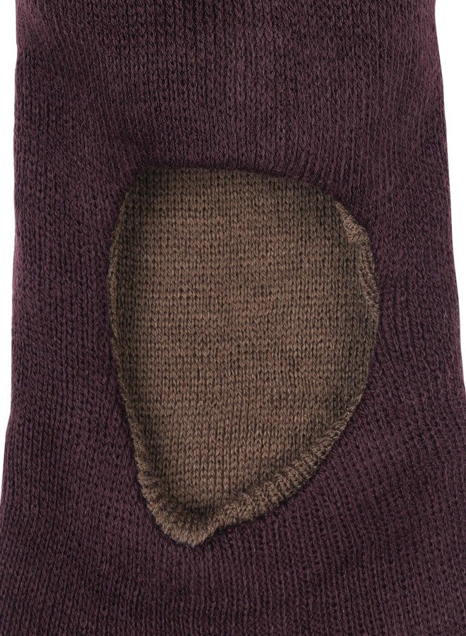 Queen Style Kids Woolen Reversible Monkey Caps (Fit for Age 1-3 Years) (Color-Coffee & Grey) - Image 3