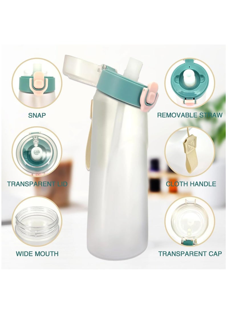 SYOSI - Sports Air Water Bottle BPA Free Starter up Set Drinking Bottles,750ML Fruit Fragrance Water Bottle, with 7 Flavour pods%0 Sugar Water Cup, for Gym and Outdoor Gift - Image 1