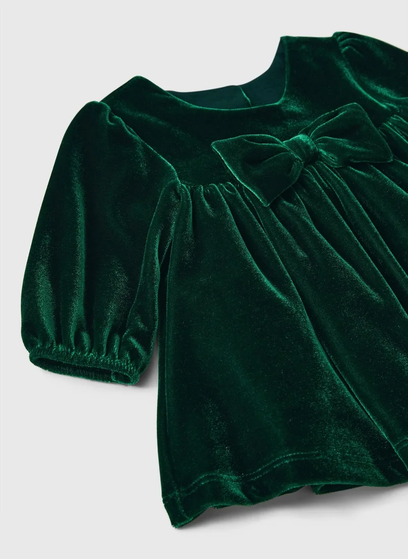 Matalan Baby Green Velour Dress