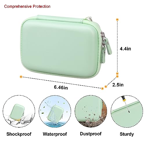 Elonbo Carrying Case for GL.iNet GL-MT3600BE (Beryl 7)/ GL-MT3000 (Beryl AX)/ GL-AXT1800 Portable Travel Router, Pocket WiFi Hard Travel Bag, Mini Mobile Hotspot Router Storage Holder, Green - Image 3