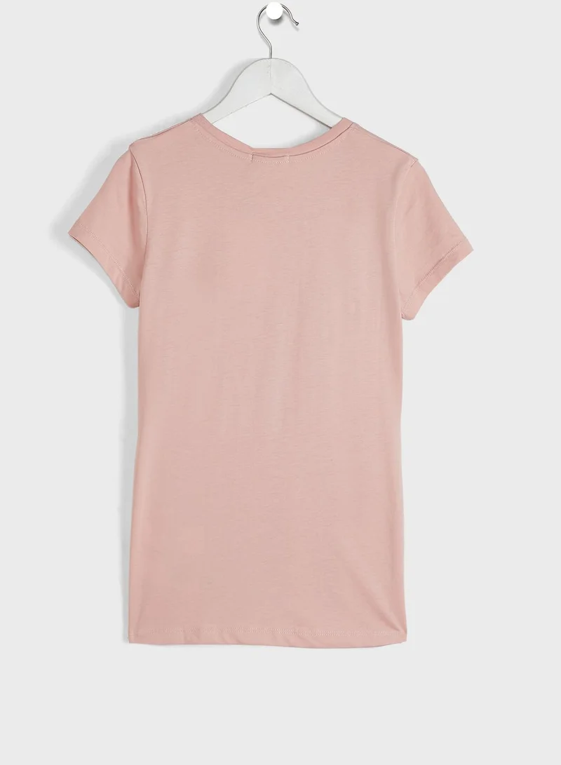 Calvin Klein Jeans Kids Slim Metallic Logo T-Shirt