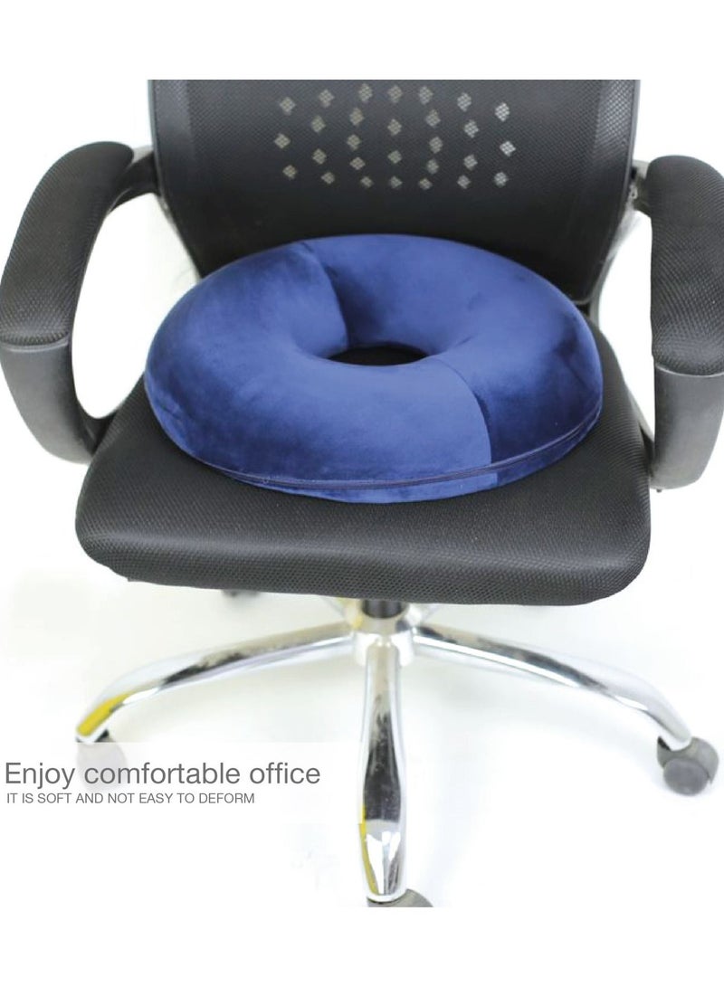 Max Comfort Max Comfort Hemorrhoid Seat Cushion - American Memory Foam for Hemorrhoids and Lower Back Pain Circular for Office Home Car Chair  - Image 3