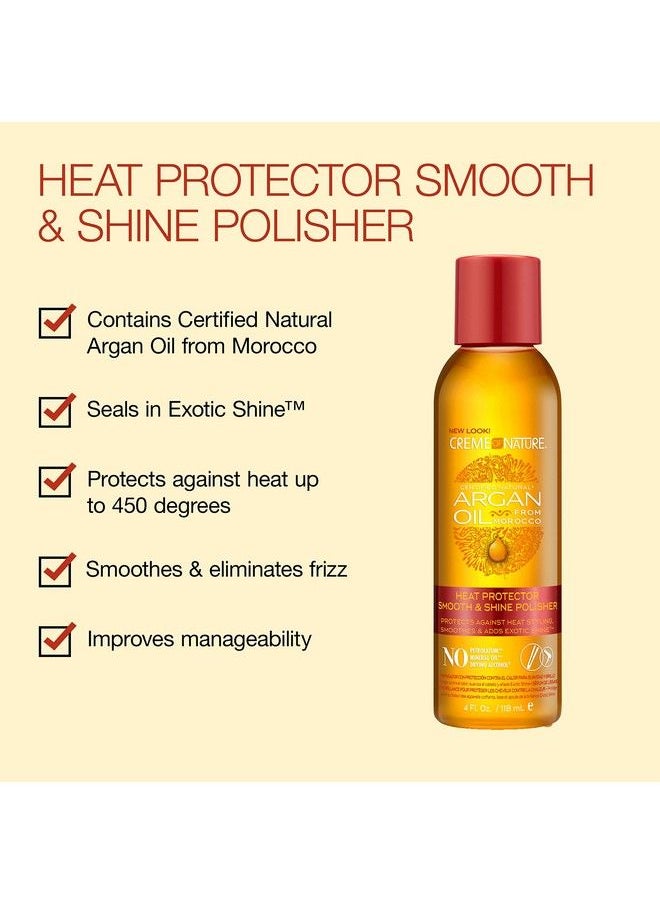 Creme of Nature Argan Oil For Hair Smooth & Shine Hair Polisher By Creme Of Nature Argan Oil Of Morocco For Anti Frizz Control 4 Fl Oz  - Image 3