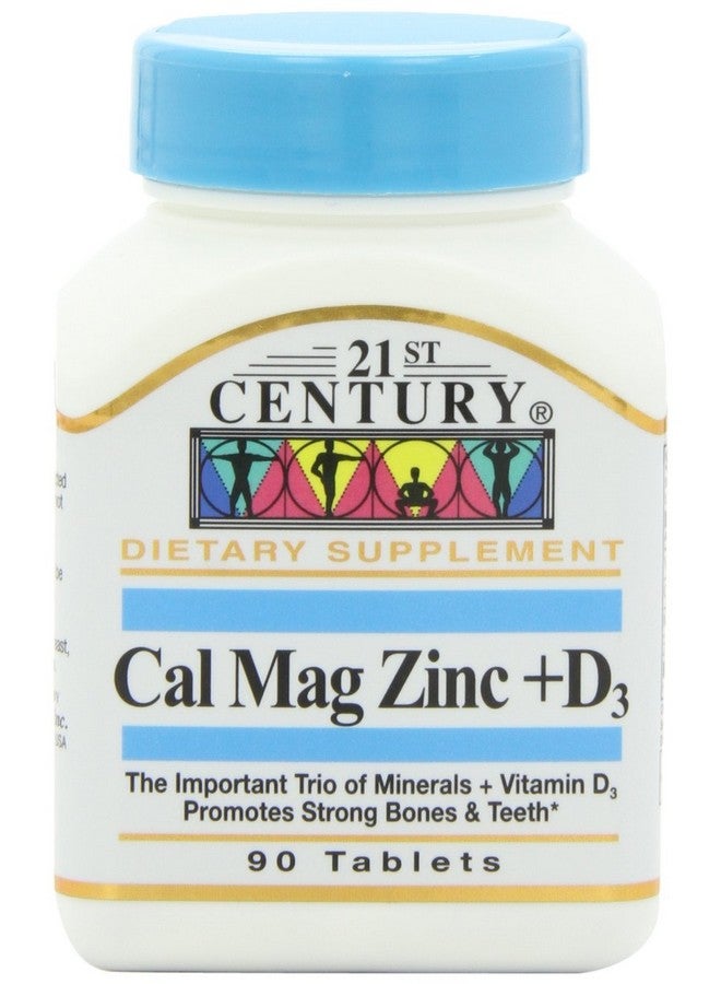 21st Century Cal Mag Zinc +D Tablets, 90 Count (Pack of 2) - Image 1