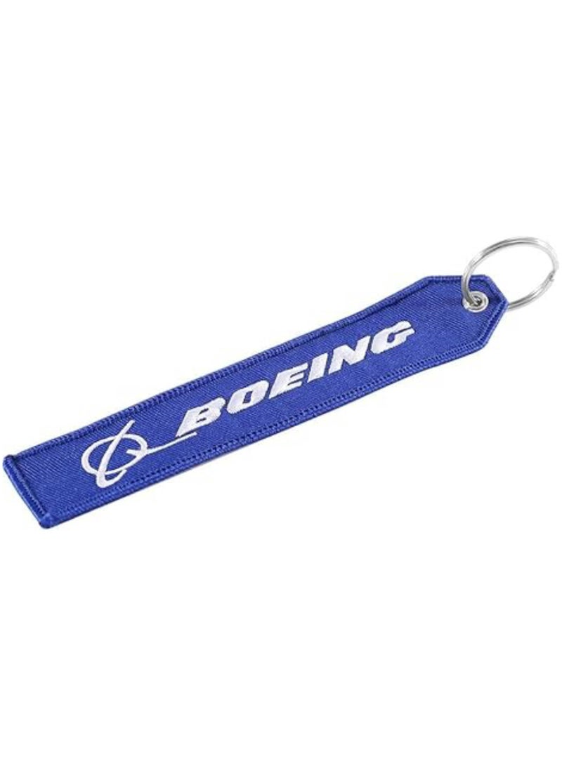 SOLDOUT Double Sided Embroidery Flight Crew Captain Pilot Keychain Keyring For Motorcycles, Cars, Bag, Key Fobs Fashion (Boeing) - Image 2