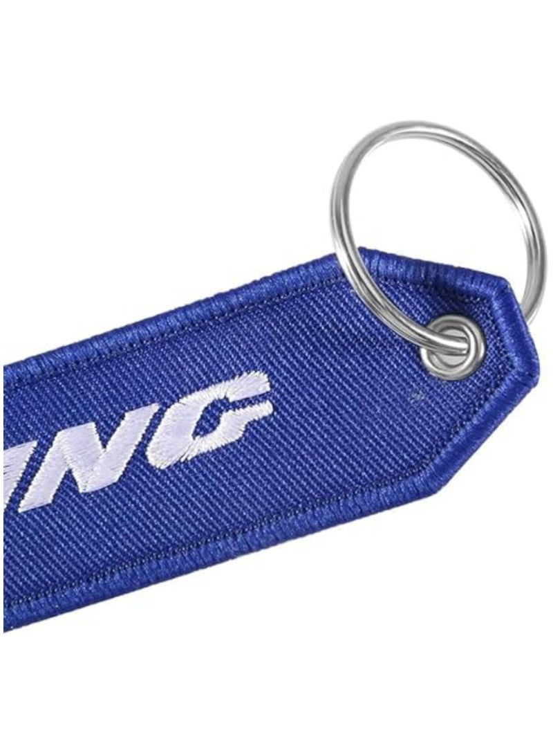 SOLDOUT Double Sided Embroidery Flight Crew Captain Pilot Keychain Keyring For Motorcycles, Cars, Bag, Key Fobs Fashion (Boeing) - Image 4
