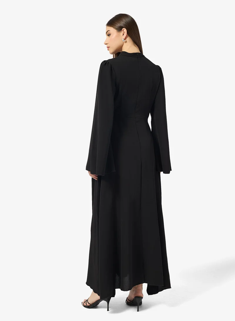 ايلا A-line Dress With Flared Sleeves