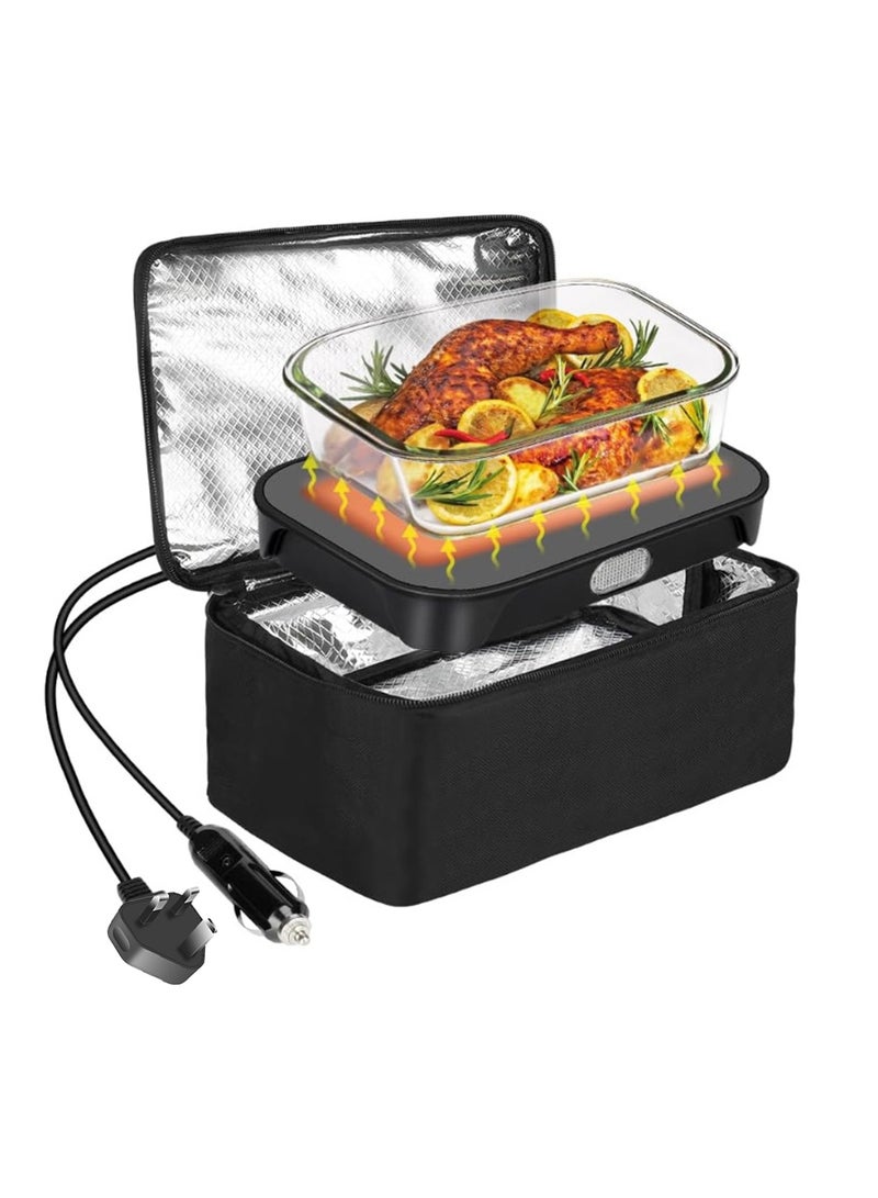 Portable oven, 12V car food heater, portable personal mini oven, electric heating lunch box  - Image 1