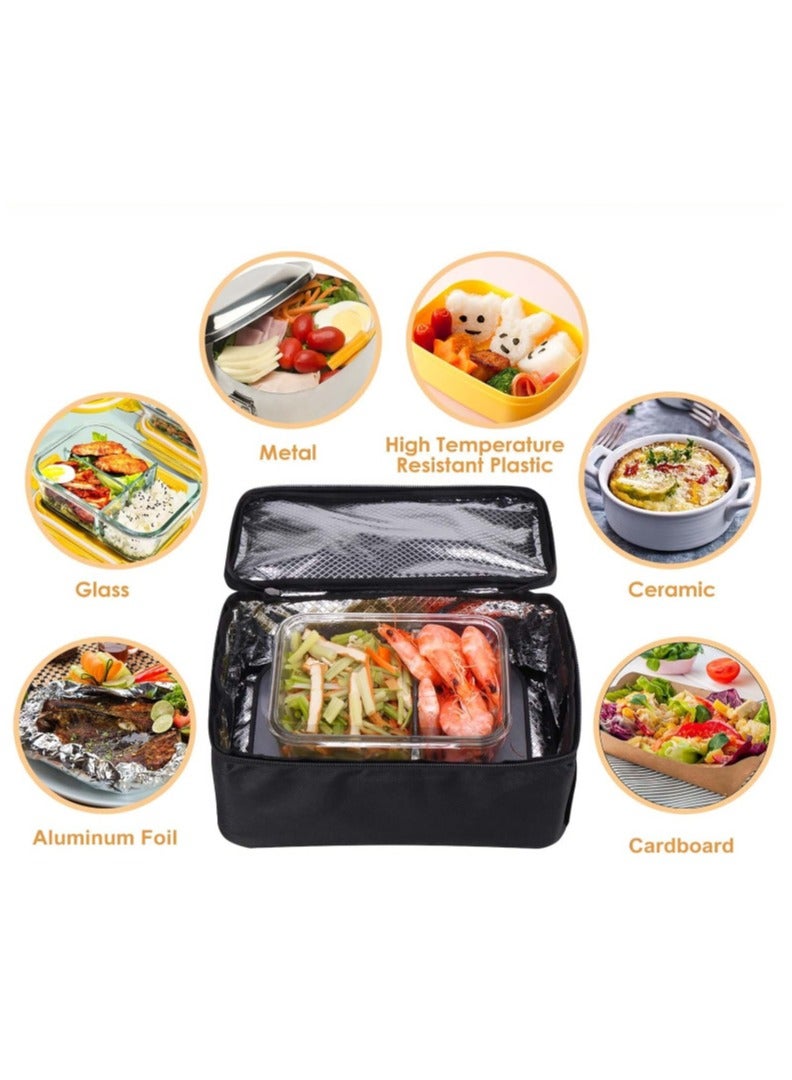Portable oven, 12V car food heater, portable personal mini oven, electric heating lunch box  - Image 4