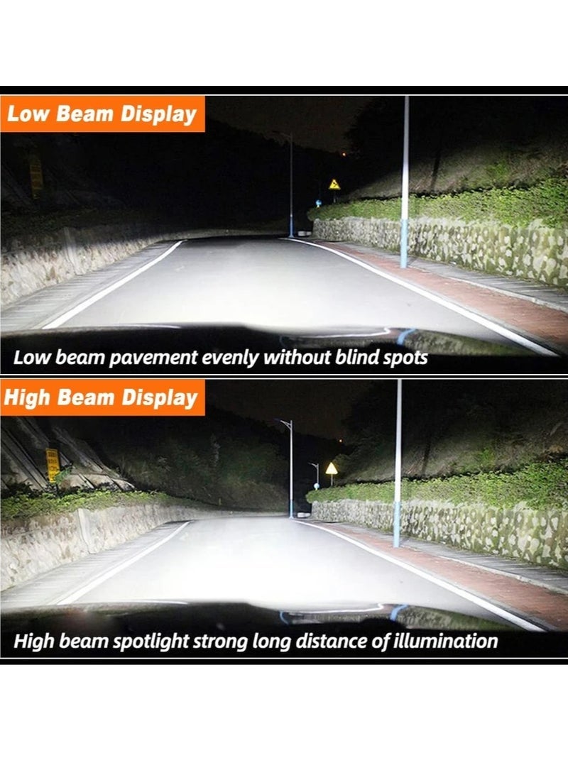 general Generic 2pieces H7 LED HL Headlight Bulbs IP68 Waterproof Car LED Headlight Bulbs 6000K 50000LM Bright LED Headlights 2pcs ,Black - Image 2