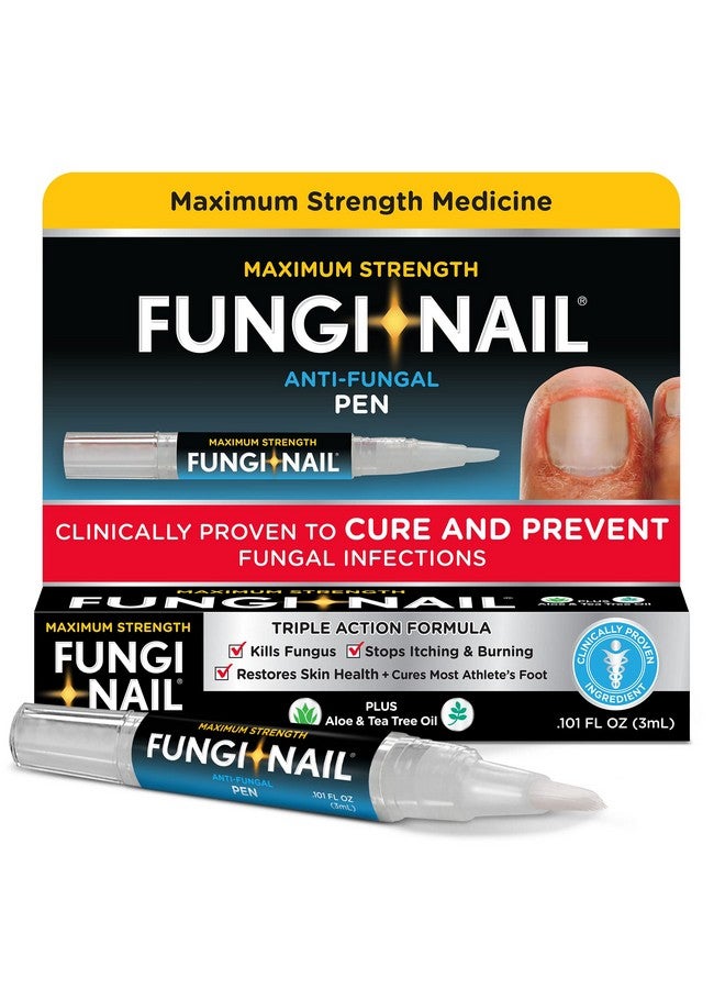 فانغي-نيل محلول مضاد للفطريات من Fungi-Nail Pen، يقضي على الفطريات التي قد تؤدي إلى الإصابة بفطريات الأظافر والقدم الرياضي، ويحتوي على تولنافتات، وقد ثبت سريريًا فعاليته في علاج ومنع العدوى الفطرية | 0.20 أونصة سائلة (عبوة من قطعتين) - Image 2