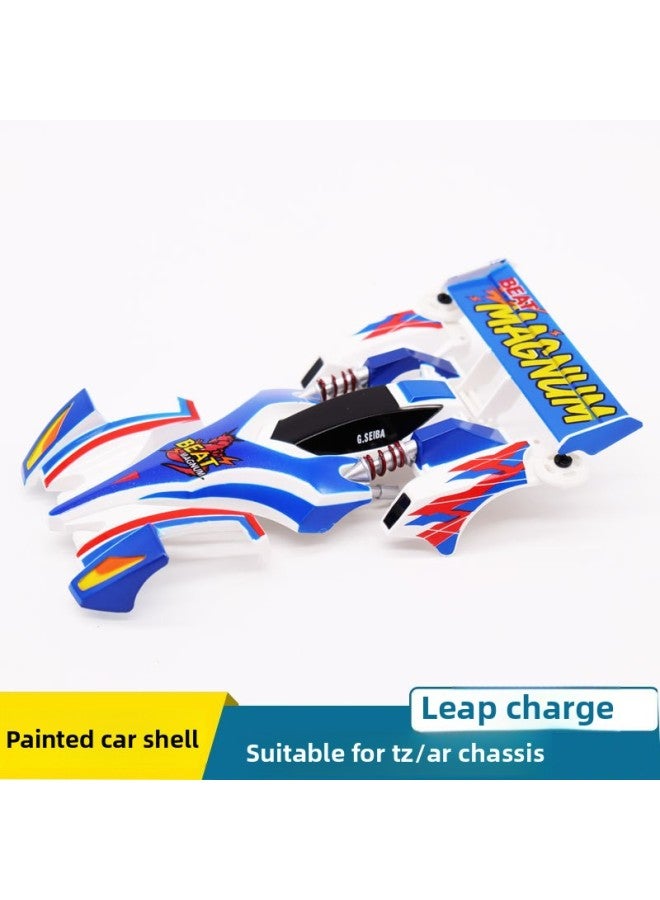 Spray Paint Car Shell Four-drive Brothers Four-drive Car Full Coating Ruize DD Jump Strong Rod Sonic Cyclone Charge Big Mac-Color:Jump Charge Painting Car Shell  - Image 1