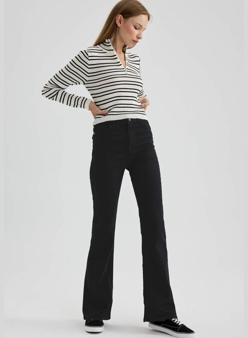 DeFacto Flare Fit Gabardine Culottes  - Image 2