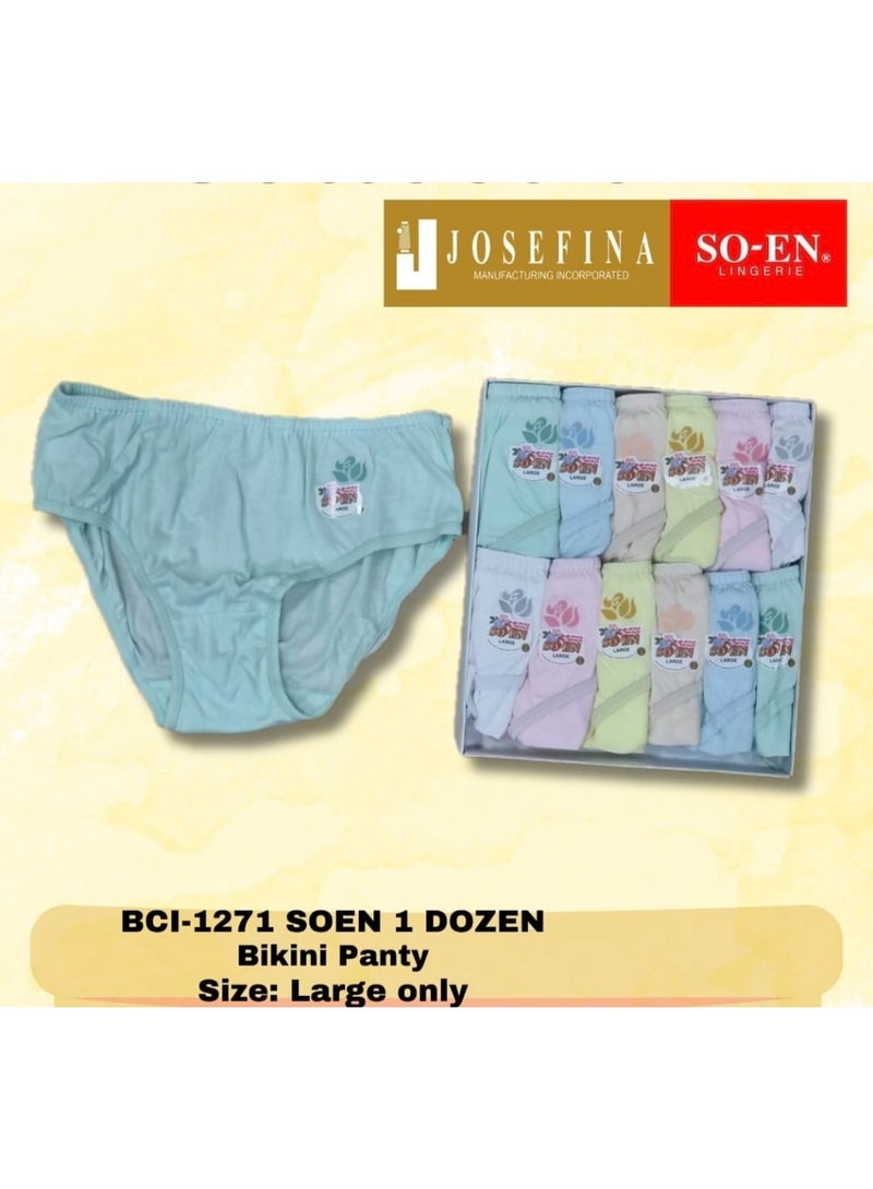 SOEN BCI 12PC BIKINI PANTY RANDOM FLORAL PRINT - Image 4