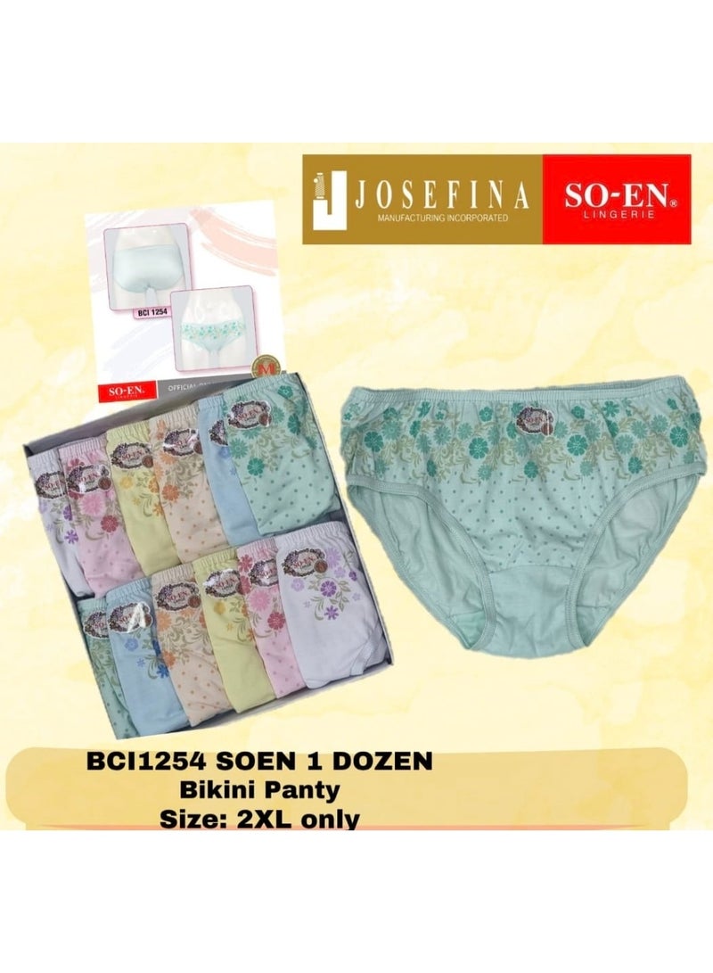 SOEN BCI 12PC BIKINI PANTY RANDOM FLORAL PRINT - Image 5