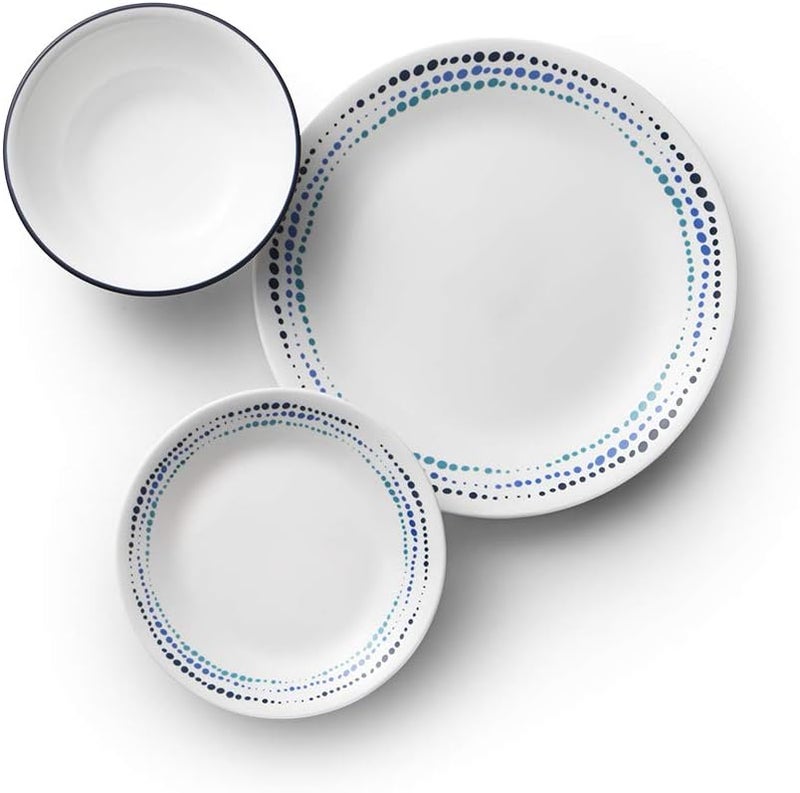 Corelle 18-Piece Chip Resistant Classic Collection Dinnerware Set, Service for 6 - Image 2