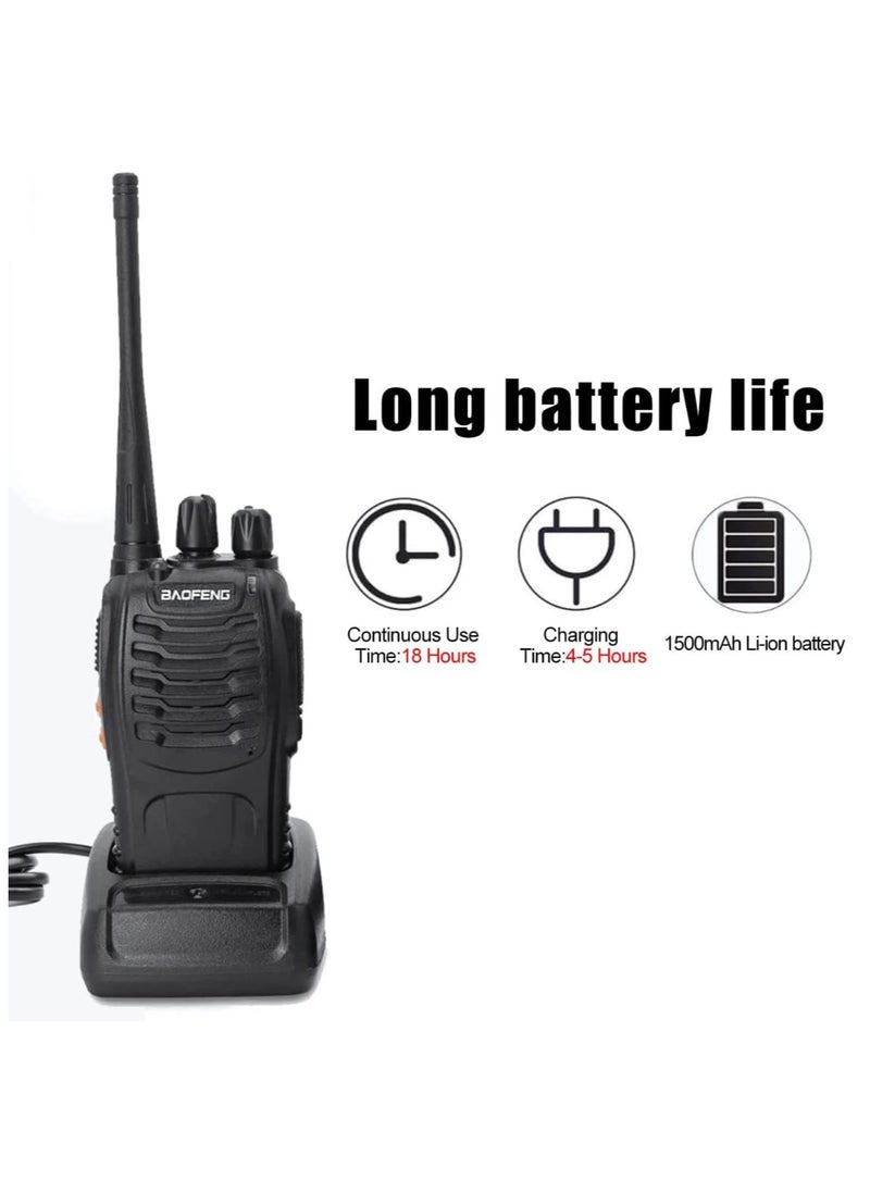 Baofeng - Walkie Talkie, baofeng 888s Handheld Two Way Radio Baofeng Radio Portable Walkie Talkie/pair Box 2600MAH - Image 1