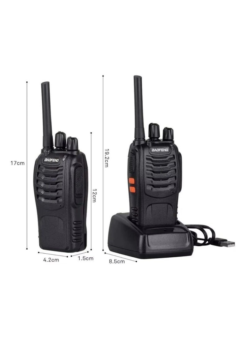 Baofeng - Walkie Talkie, baofeng 888s Handheld Two Way Radio Baofeng Radio Portable Walkie Talkie/pair Box 2600MAH - Image 1