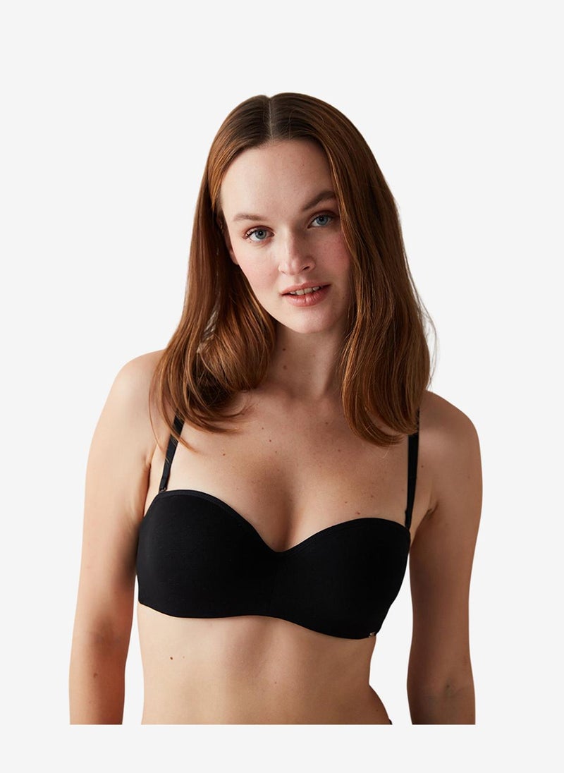 Penti Women Angelina Black Strapless Wired Padded Bra - Image 1