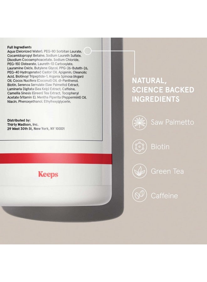 Keeps Hair Regrowth Treatment Mens Shampoo for Fuller, Thicker Looking Hair, 8 oz - Thinning and Hair Growth Shampoo for Men - DHT Blocker - Infused with Biotin, Caffeine, & Saw Palmetto - Image 2