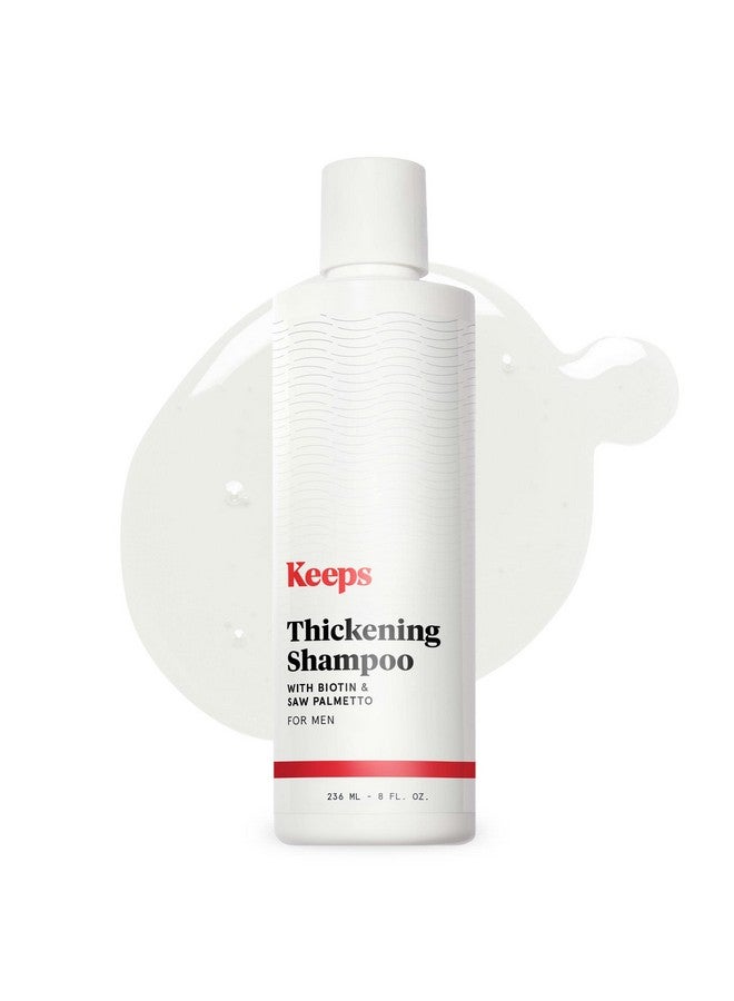 Keeps Hair Regrowth Treatment Mens Shampoo for Fuller, Thicker Looking Hair, 8 oz - Thinning and Hair Growth Shampoo for Men - DHT Blocker - Infused with Biotin, Caffeine, & Saw Palmetto - Image 1