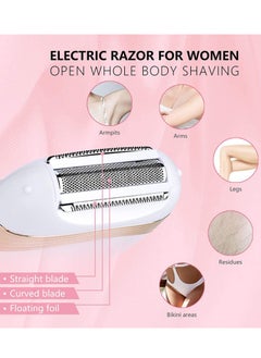 Generic Electric Hair Remover, Bikini Trimmer for Women, Wet and Dry, Rechargeable Lady Shaver, Easy Quick Shaver Head, Body Removal Legs Underarms  - Image 3