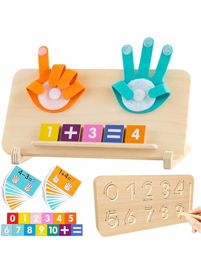 Montessori Toys for 3 4 5 Year Old,Double-Sided Preschool Learning Toys for Toddlers age 2-4,Educational Math manipulatives Number Counting Blocks for Kids, Stocking Stuffers for Boys Girls - Image 1